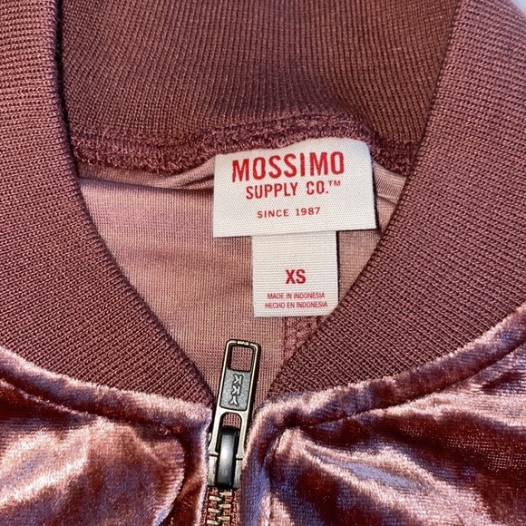 Bomber Jacket Plush Plum Mossimo size XS - Picture 3 of 11